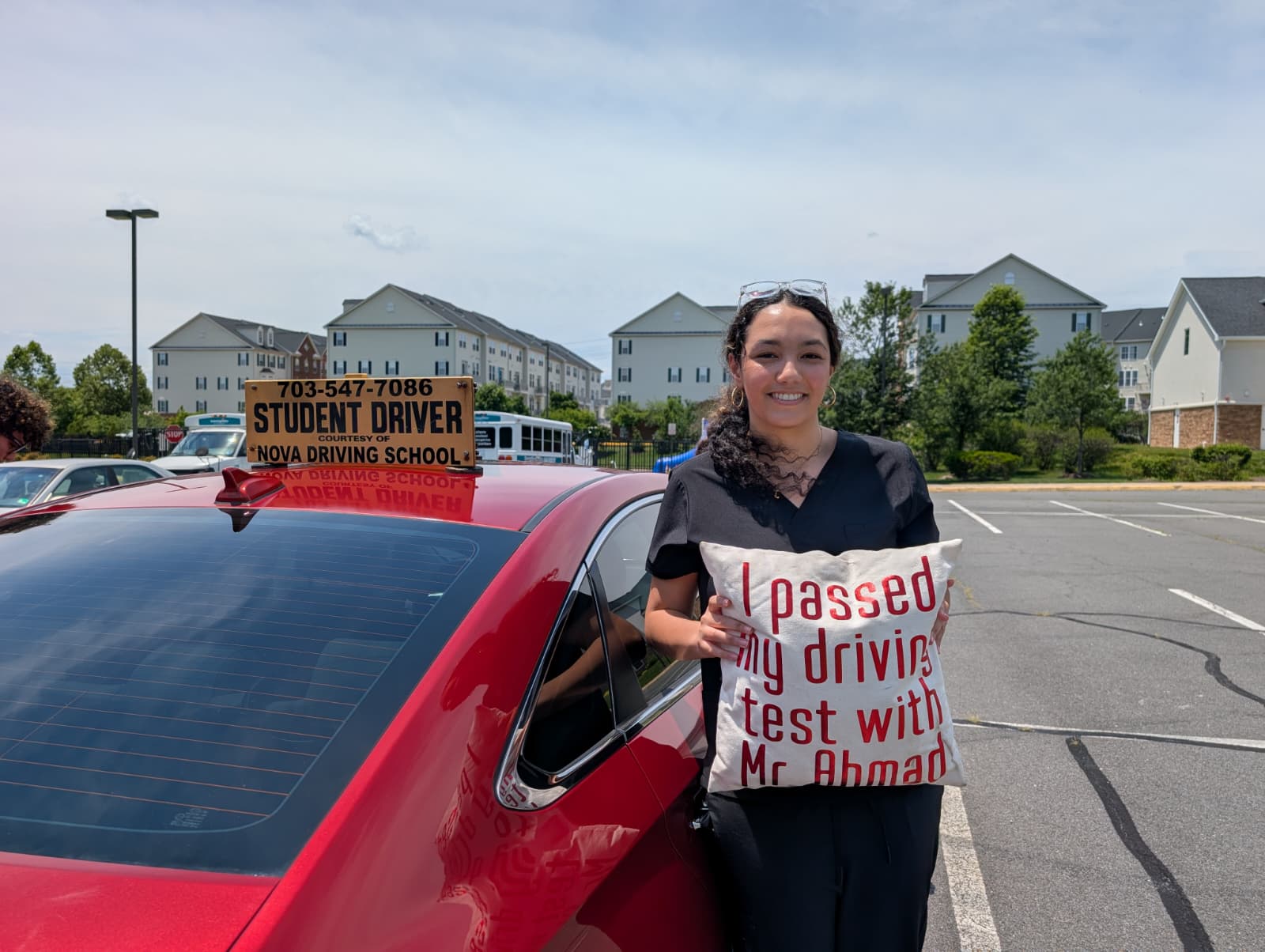 Real Northern VA Driving School student
