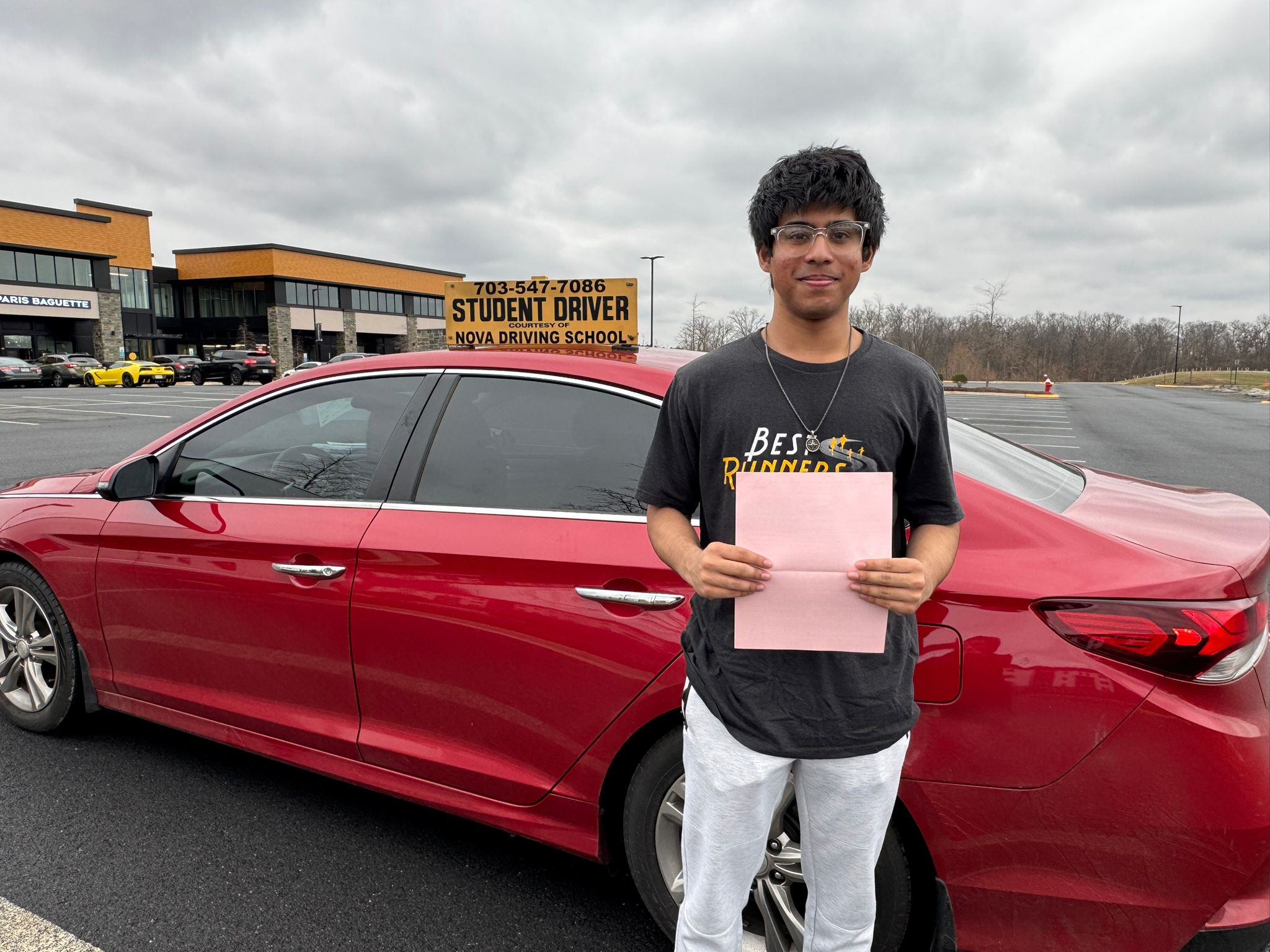 Real Northern VA Driving School student