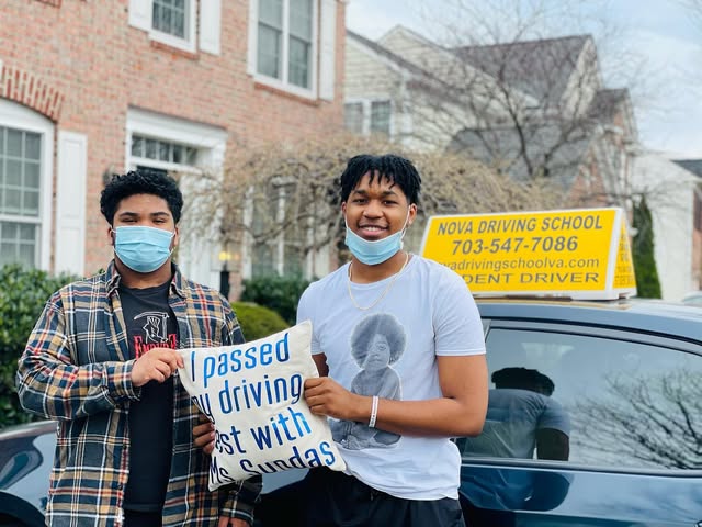 Real Northern VA Driving School student