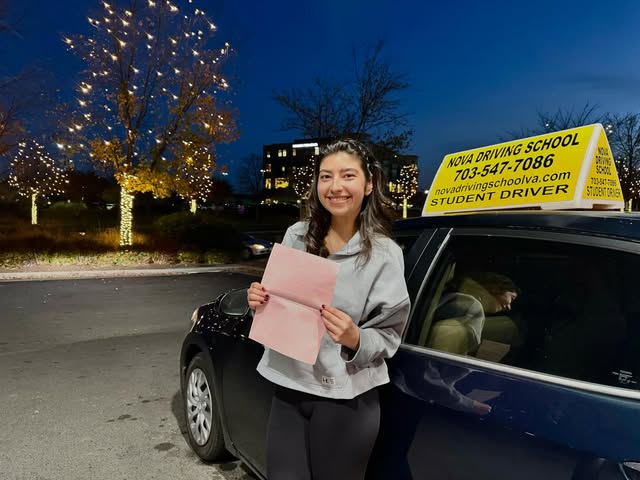 Real Northern VA Driving School student