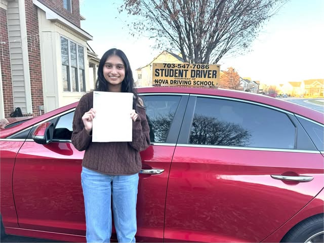 Real Northern VA Driving School student
