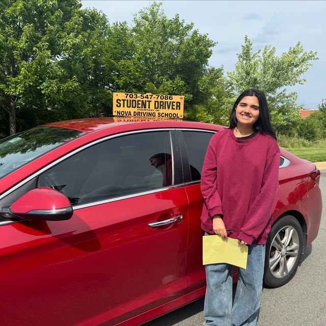 Real Northern VA Driving School student