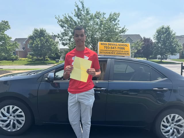Real Northern VA Driving School student