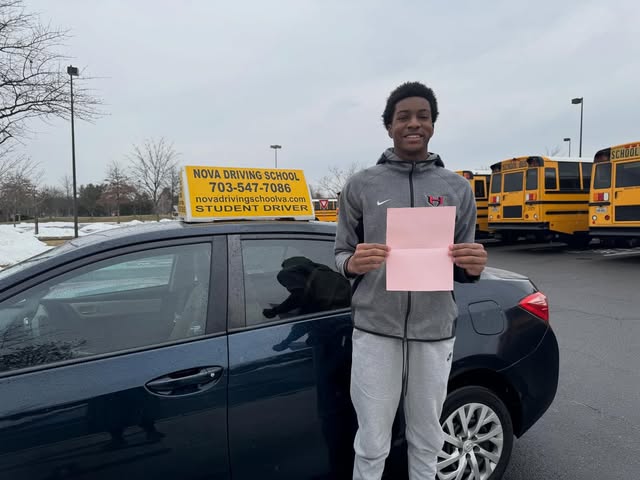 Real Northern VA Driving School student